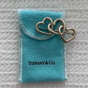Tiffany & Co. Triple Heart Sterling Brooch with Tiffany Pouch